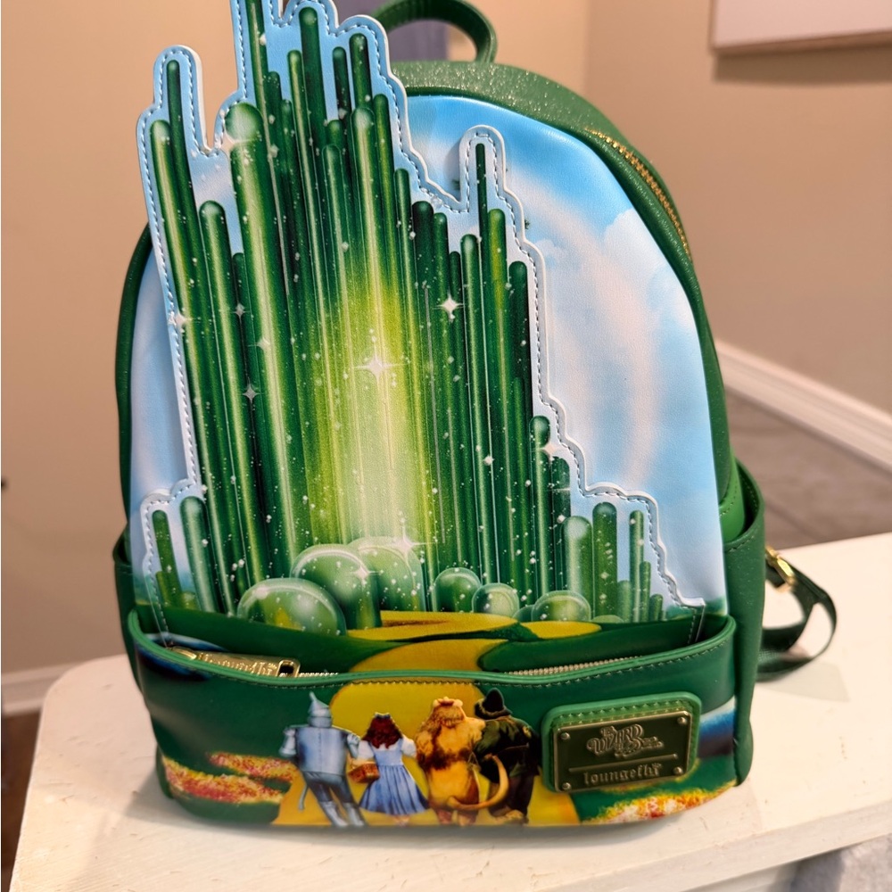 Loungefly Emerald Green Oz Kids Backpack